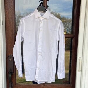 ETON contemporary white button‎ down . Size 41/16